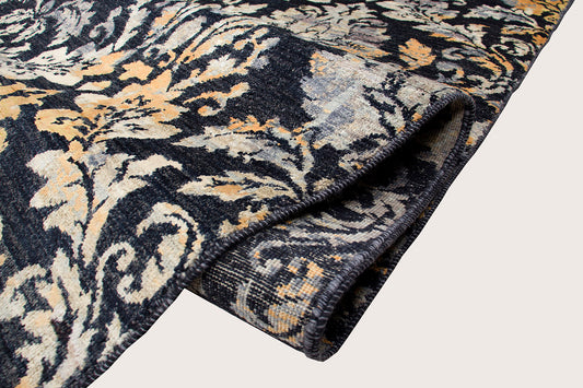 Art Inspired Rug - Silk Accent Damask Rug