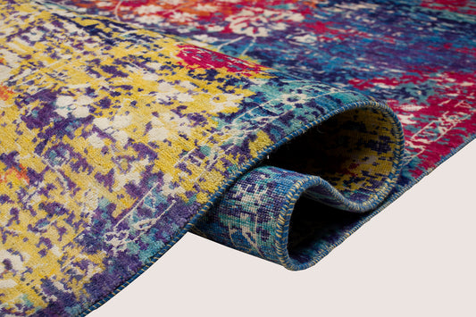 Art Inspired - Design Overlay Distressed Rug