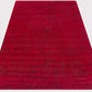 Das Uno - Deep Red Statement Rug