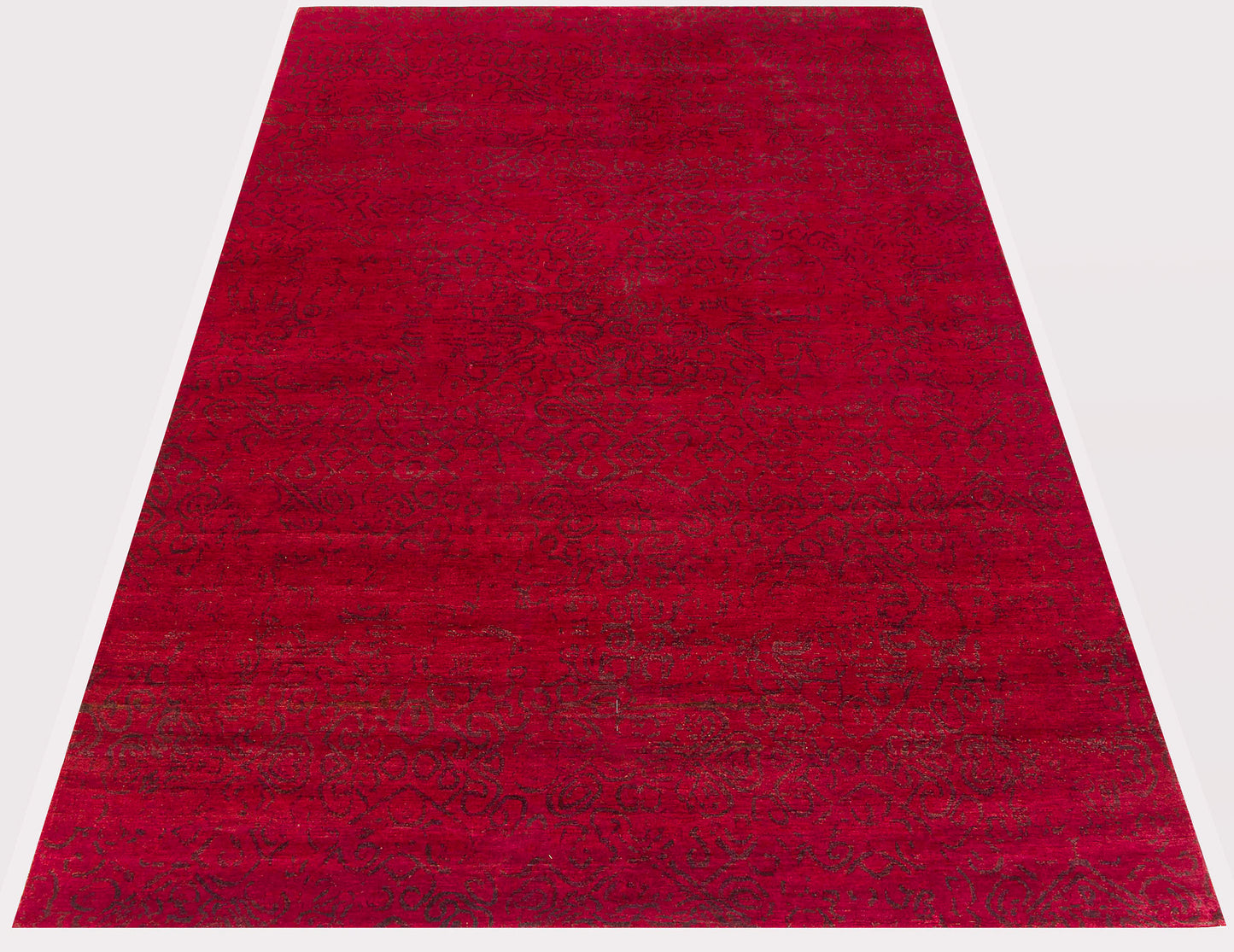 Das Uno - Deep Red Statement Rug