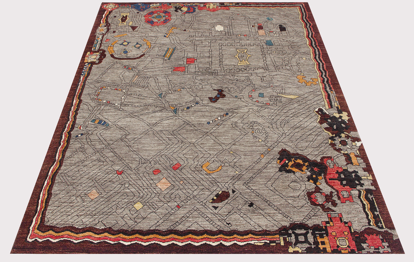 Das Uno  – Post-War Townscape Rug