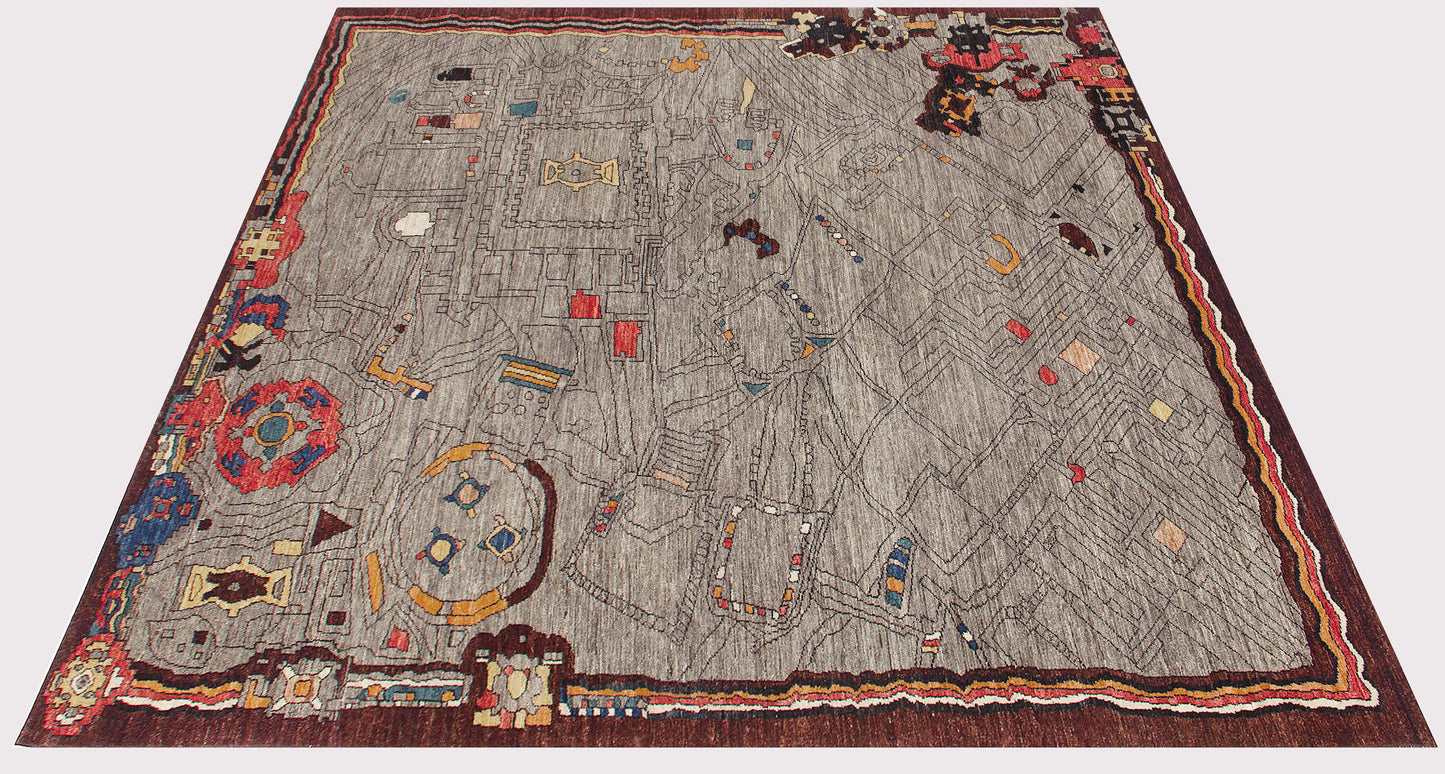 Das Uno  – Post-War Townscape Rug